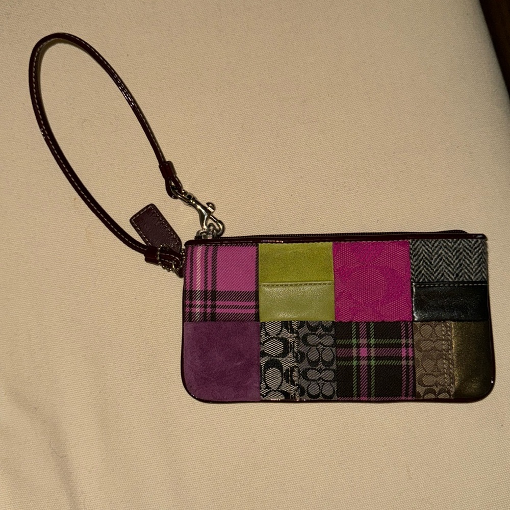 Coach Patchwork Wristlet